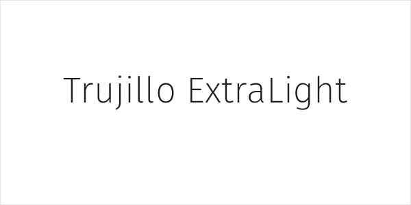 Trujillo ExtraLight Logo
