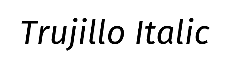 Trujillo Italic  font caratteri gratis