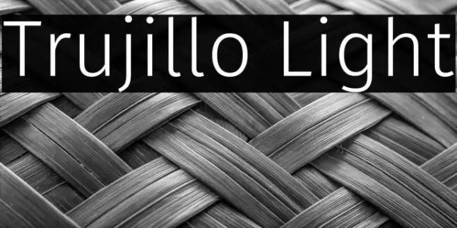 Trujillo Light Font examples