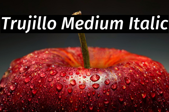 Trujillo Medium Italic Example 1