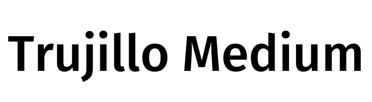 Trujillo Medium  font caratteri gratis