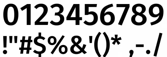 Trujillo Medium Font OTHER CHARS