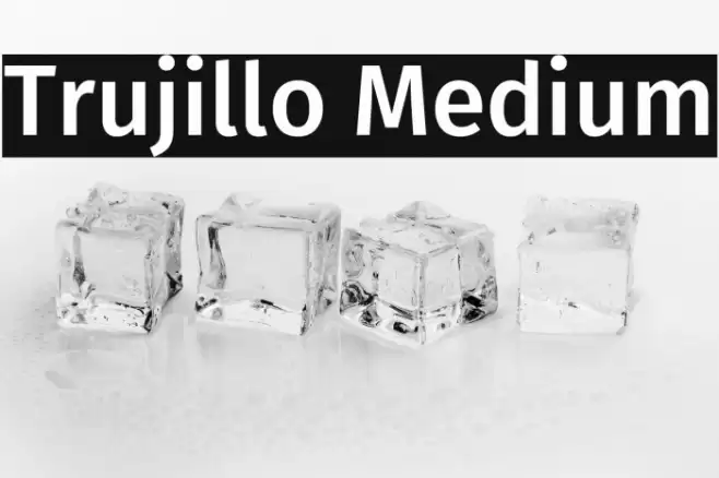 Trujillo Medium Font examples