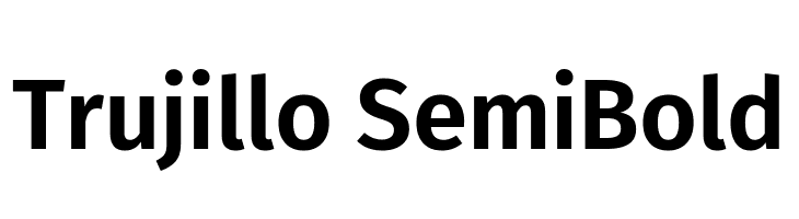 Trujillo SemiBold  les polices de caractères gratuit tlcharger