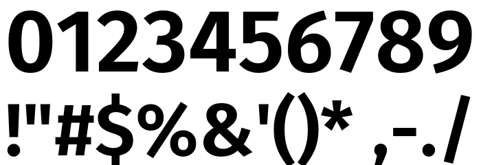 Trujillo SemiBold Font OTHER CHARS