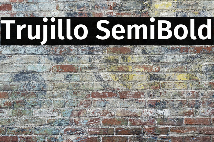 Trujillo SemiBold Example 1