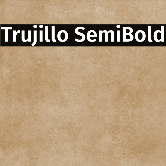 Trujillo SemiBold Example 2
