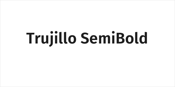 Trujillo SemiBold Logo