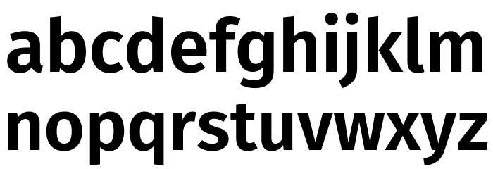 Trujillo SemiBold Font LOWERCASE