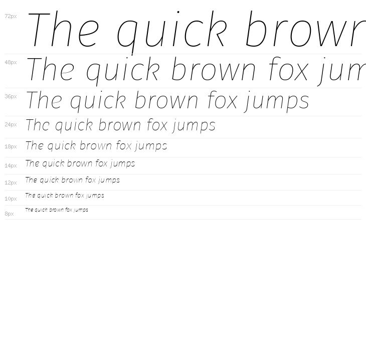 Trujillo Thin Italic Waterfall