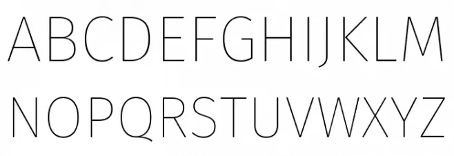 Trujillo Thin Шрифта ВЕРХНИЙ