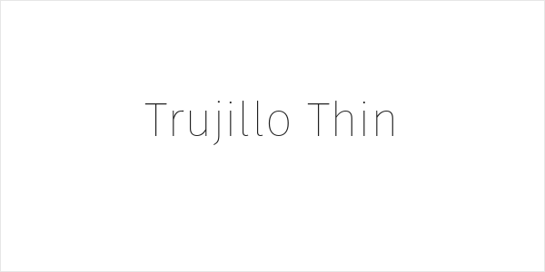 Trujillo Thin Logo