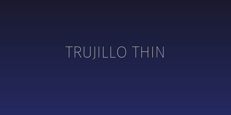 Trujillo Thin Social Header
