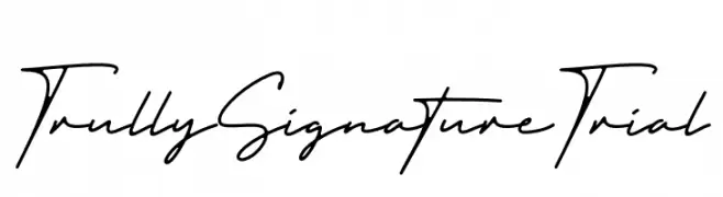 Trully Signature Trial  Fuentes Gratis Descargar