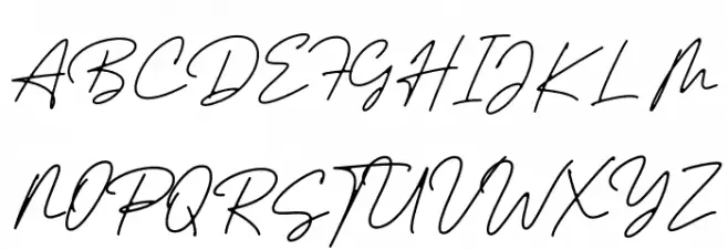 Trully Signature Trial Fonte MAIÚSCULAS