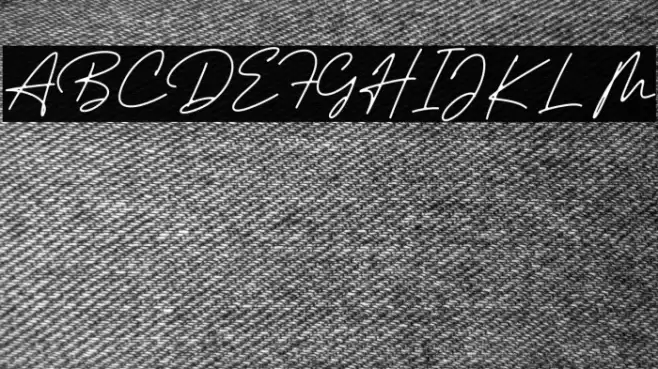 Trully Signature Trial Font examples