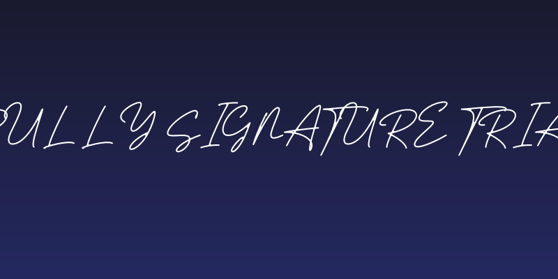 Trully Signature Trial Social Header