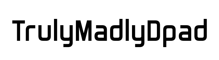 Truly Madly Dpad  नि: शुल्क फ़ॉन्ट्स डाउनलोड
