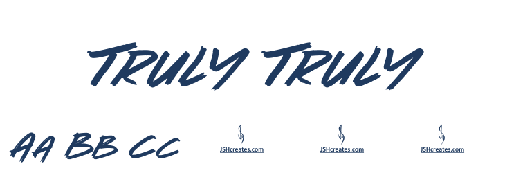 Truly Truly Font Preview