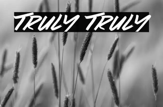 Truly Truly Caratteri examples