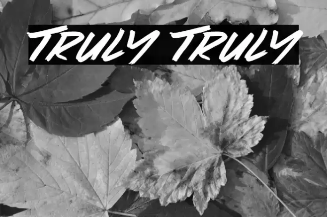 Truly Truly Caratteri examples