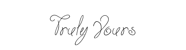 Truly Yours Font
