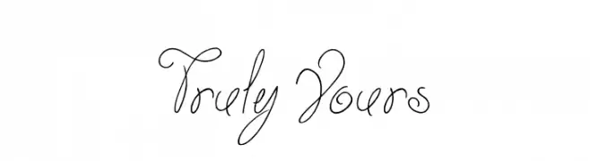 Truly Yours  フリーフォントのダウンロード
