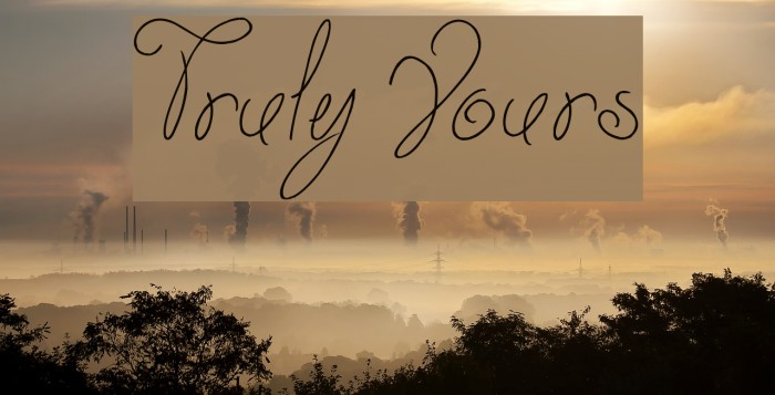 Truly Yours Font examples