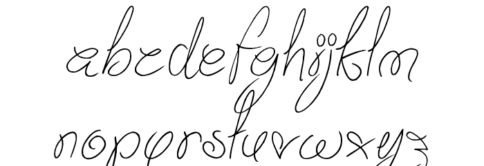 Truly Yours Font LOWERCASE