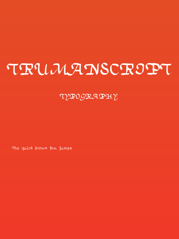 TrumanScript Poster