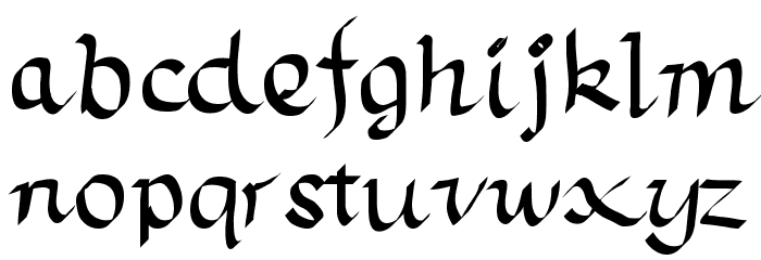 TrumanScript Font LOWERCASE