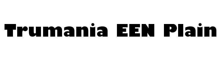 Trumania EEN Plain Font