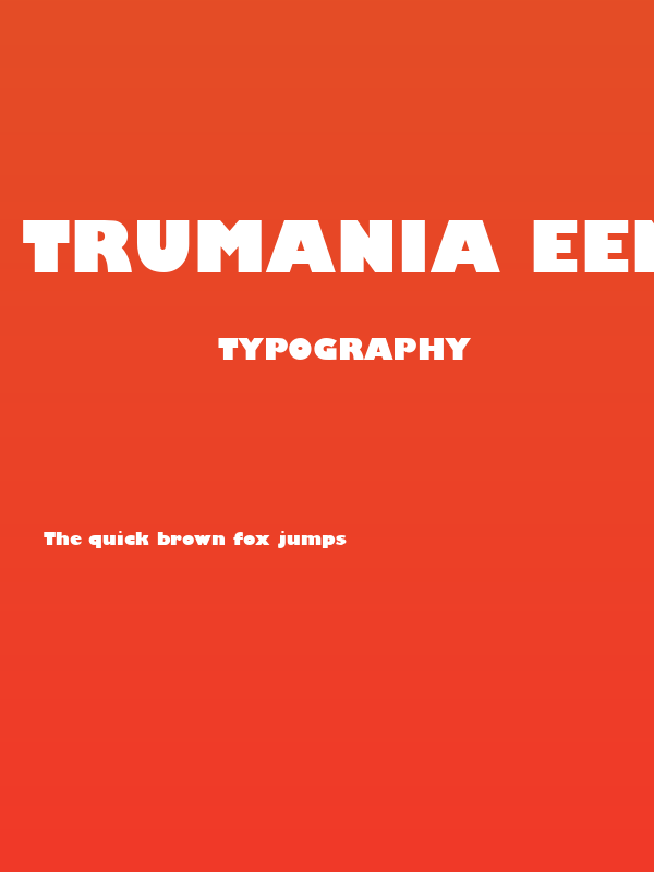 Trumania EEN Plain Poster