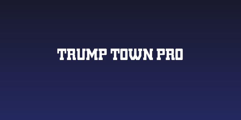 Trump Town Pro Social Header