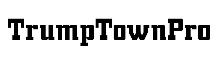 TrumpTownPro  les polices de caractères gratuit tlcharger