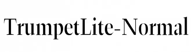 TrumpetLite-Normal  नि: शुल्क फ़ॉन्ट्स डाउनलोड
