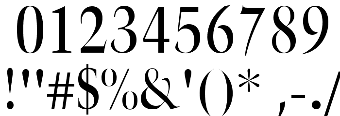 TrumpetLite-Normal Font OTHER CHARS