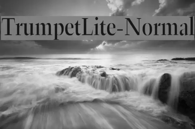 TrumpetLite-Normal Font examples