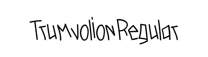 TrumvolionRegular  नि: शुल्क फ़ॉन्ट्स डाउनलोड