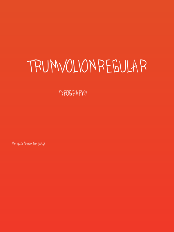 TrumvolionRegular Poster