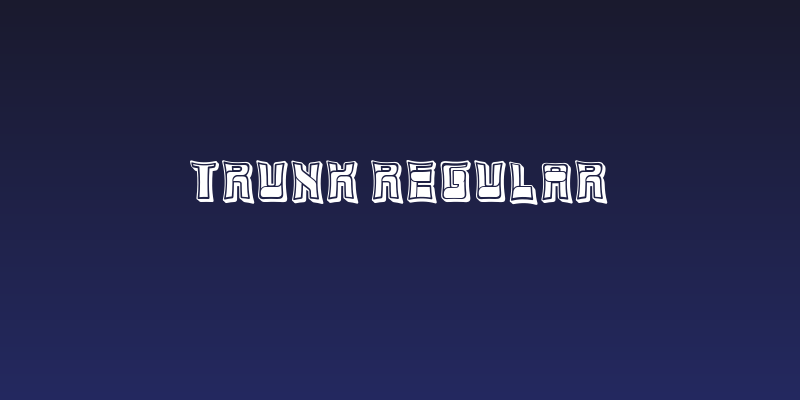Trunk Regular Social Header