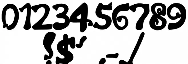 Trunk Up Regular Font OTHER CHARS