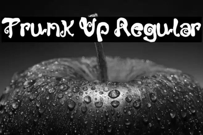 Trunk Up Regular Font examples