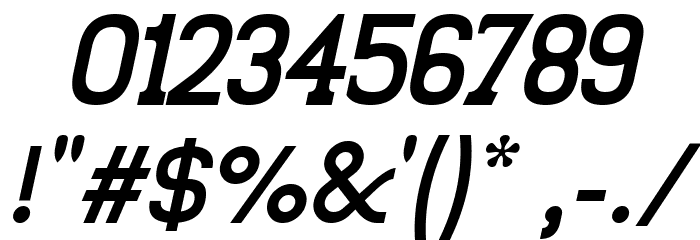 Trunkmill Oblique Font OTHER CHARS