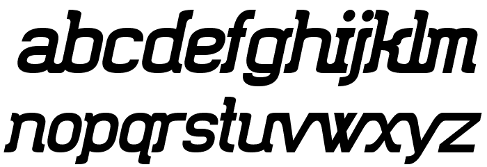 Trunkmill Oblique Font LOWERCASE