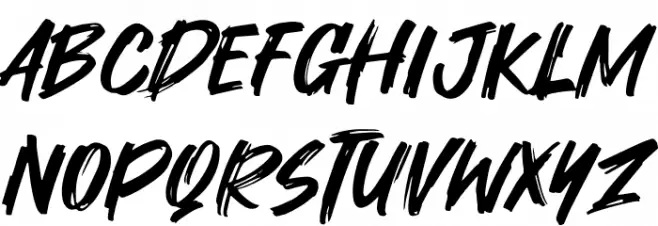 Trushdex Schriftart Groß