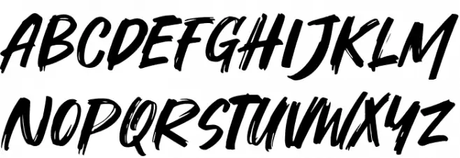 Trushdex Font LOWERCASE