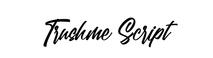 Trushme Script  les polices de caractères gratuit tlcharger