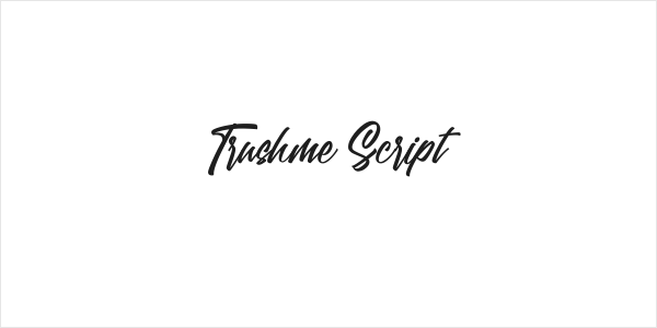 Trushme Script Logo