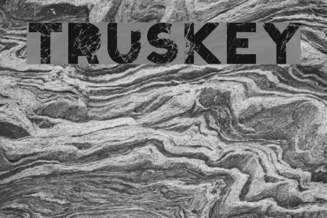 Truskey Font examples